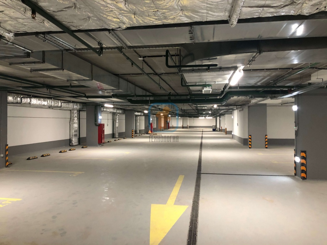 Устройство подземной парковки бизнес-центра АЛКОН, г. Москва