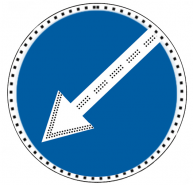 Знак 4.2.1, 4.2.2, 4.2.3 , D 700 светодиоды по контуру и стрелке