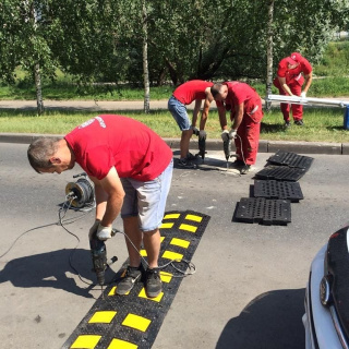 Лежачий полицейский ИДН-500-1 Средний элемент + Армирование металлокордом