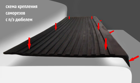 Резиновая накладка на ступеньки