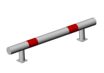 КМ-2000/76х3 Колесоотбойник прямой на фланцевых опорах