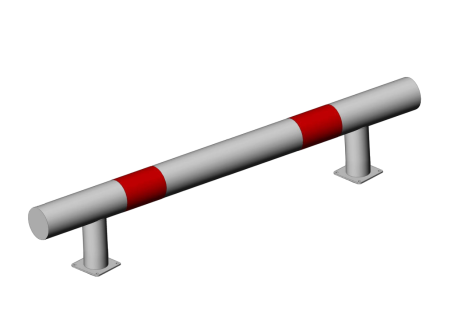 КМ-2000/76х3 Колесоотбойник прямой на фланцевых опорах