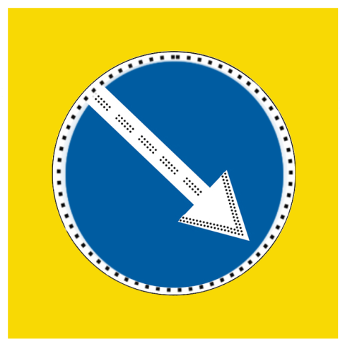 Знак 4.2.1, 4.2.2  1200x1200 