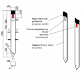 Столбик сигнальный С3 гибкий ГОСТ 32843-2014 фото в интернет-магазине ООО ПК Технология ( завод - изготовитель) idn500.ru