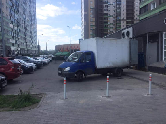 Установка бетонируемых столбиков