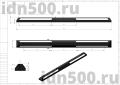 КР-2,0 Колесоотбойник резиновый цельный  в точку белый светоотражатель Китай 