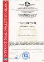 Удостоверение внутреннего аудитора - Шаломин С.В.