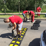 Лежачий полицейский ИДН-500-2 Концевой элемент + Усиленное крепление